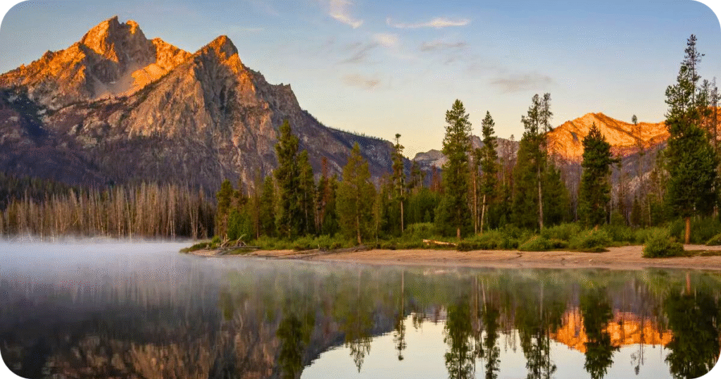 Reflection Lake showing Nanga Parbat in the water