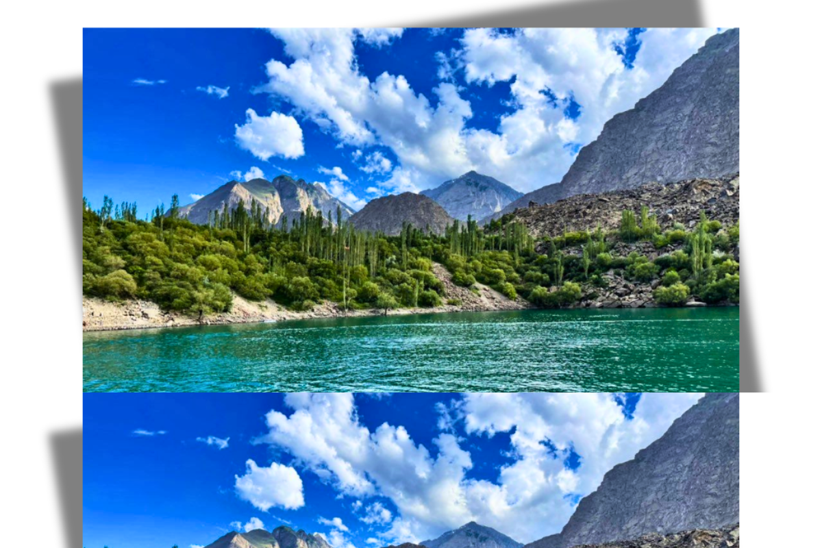 “Skardu Valley with turquoise lakes and snow-capped peaks, popular tourist destination in Pakistan.”