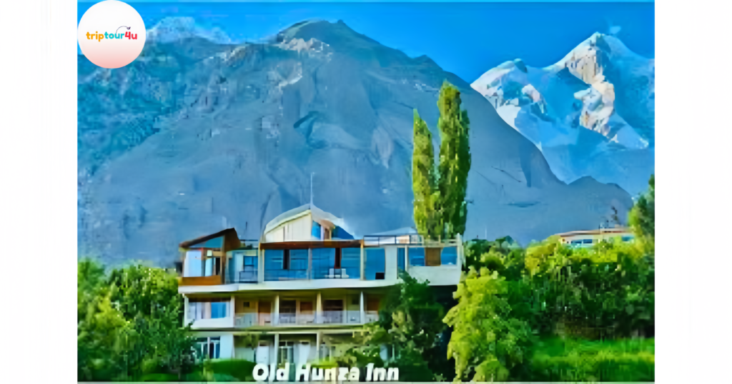 “Old Hunza Inn with its traditional wooden architecture and mountain backdrop in Karimabad.”
