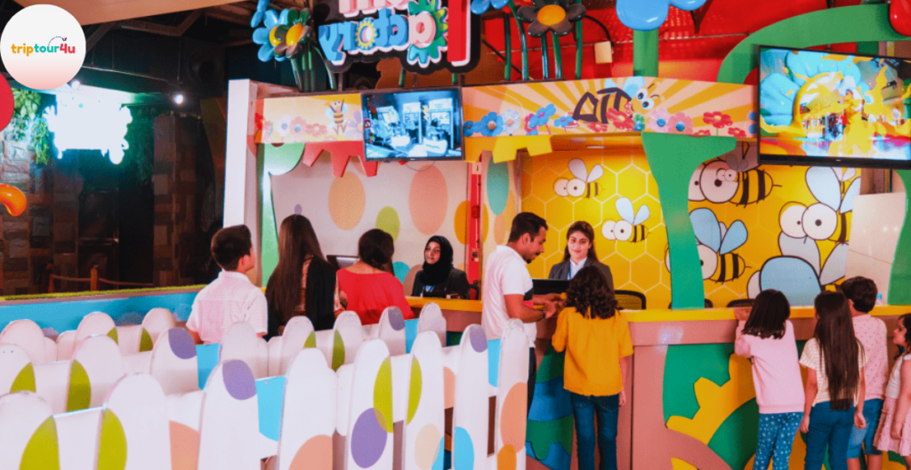 Emporium Mall’s Fun Factory Indoor Park with bright attractions, arcade games, and family-friendly activities.