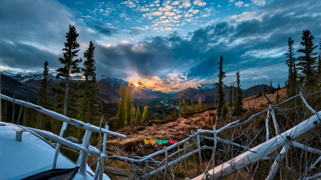 Ramadan Northern Areas Tour 2026 scenic sunset view of Hunza Valley mountains in Pakistan