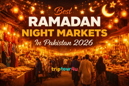 Ramadan night markets in Pakistan 2026 are filled with vibrant food stalls, shoppers, and colorful festive lights.